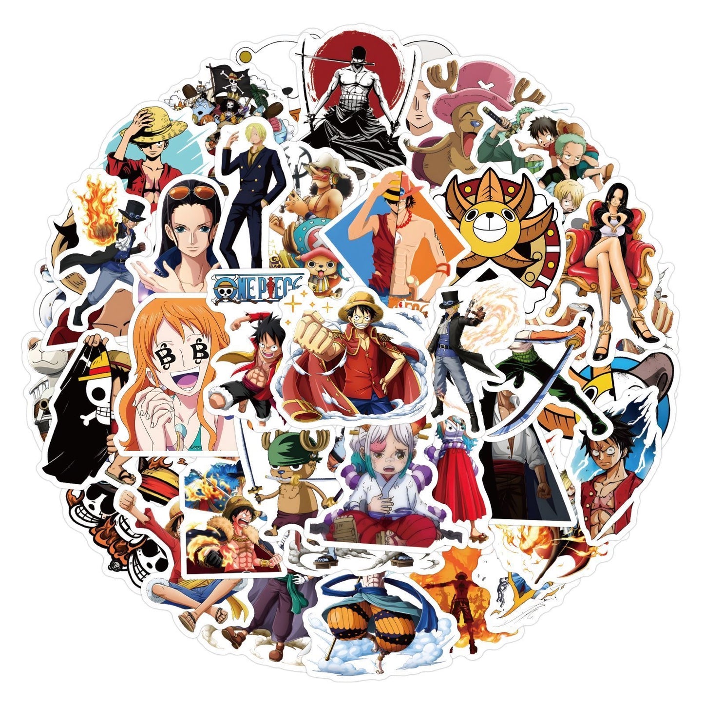 50Pcs One Piece Stickers