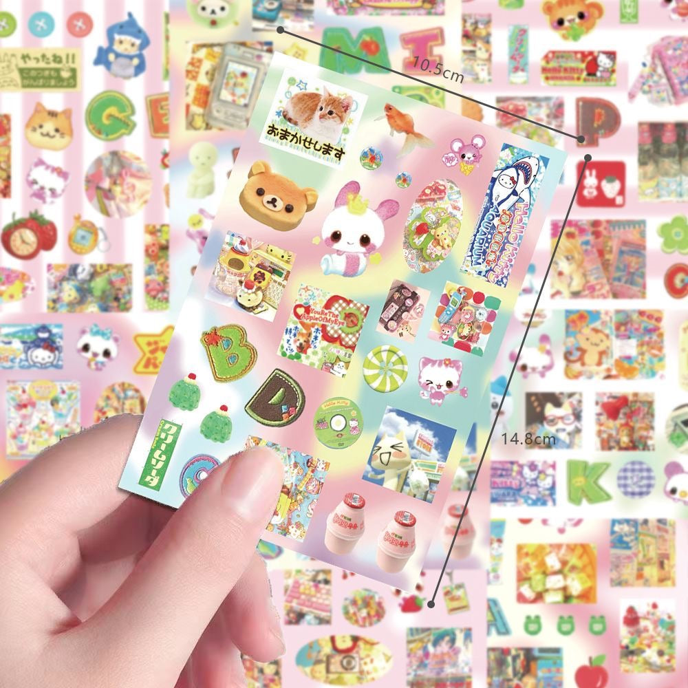 8 Sheets Heisei Retro ‌Sticker
