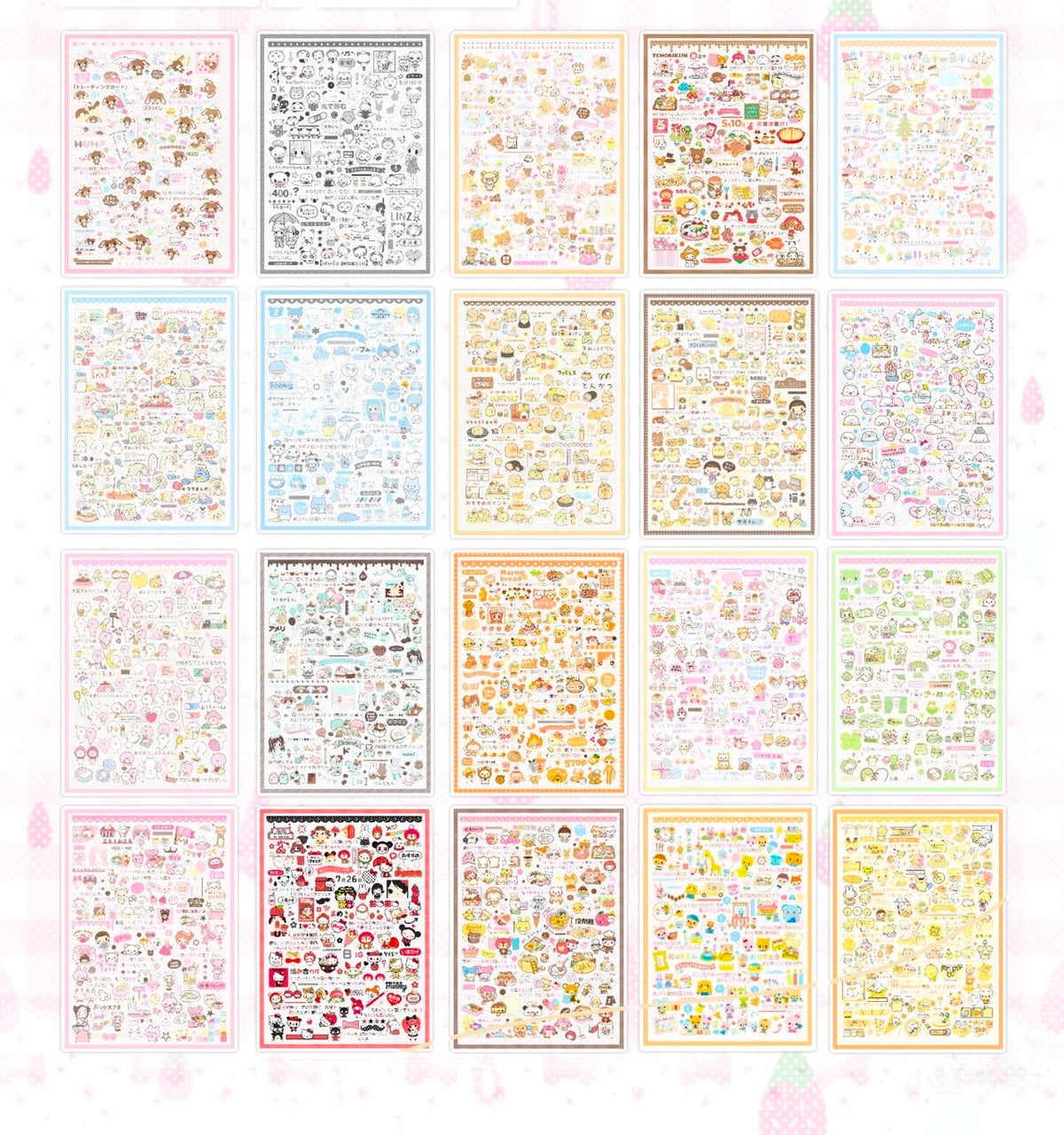 【Pre-Order】35Pages Coconut  Candy Sticker Book
