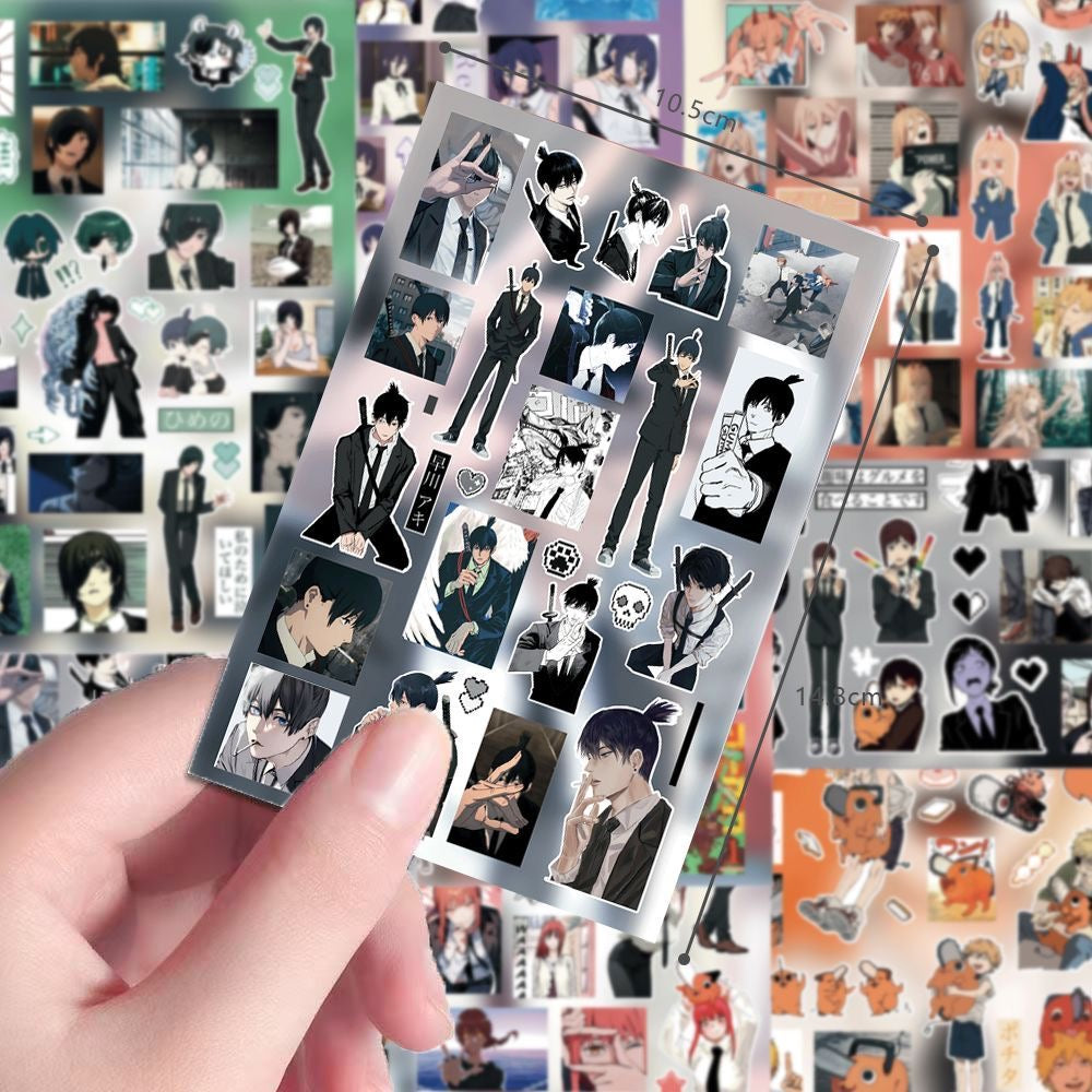 8 Sheets ‌Chainsaw Man Stickers