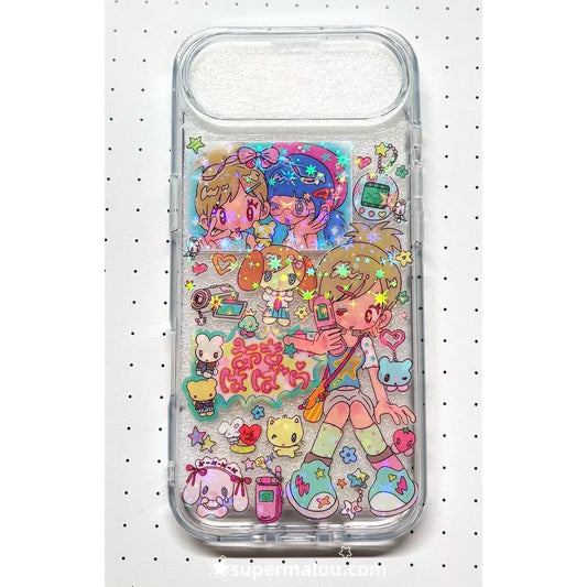 After School Cool Girl Handmade Sticker Phone Case Samsung Case