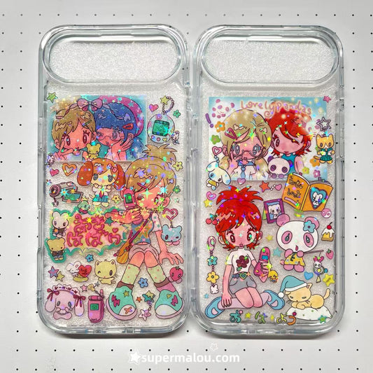 After School Cool Girl Handmade Sticker Phone Case Samsung Case