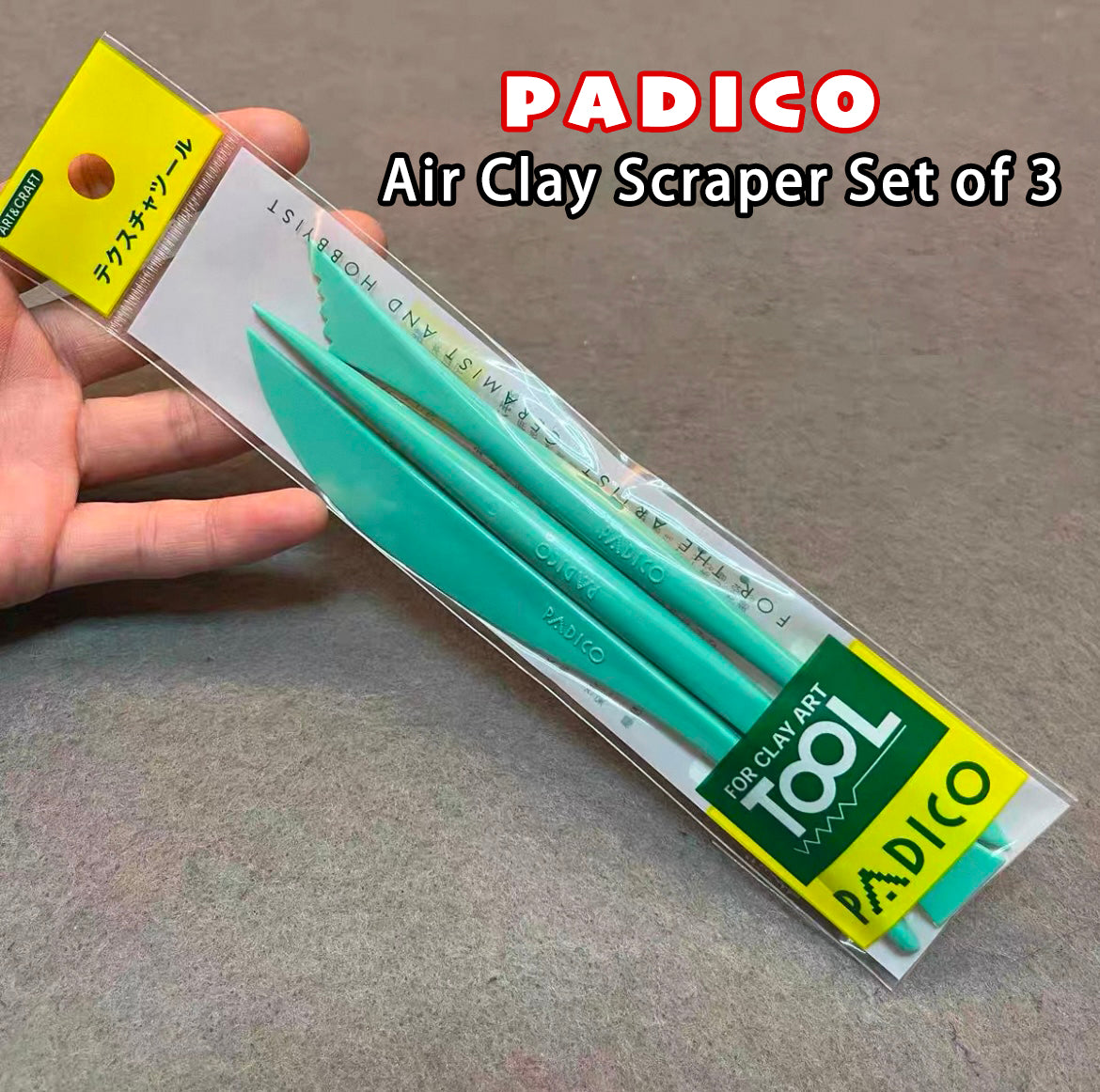 Air Clay Scraper Set of 3