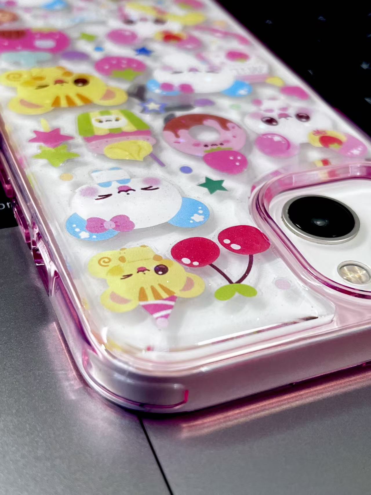 Pink Rabbit Handmade Sticker Phone Case Samsung Case