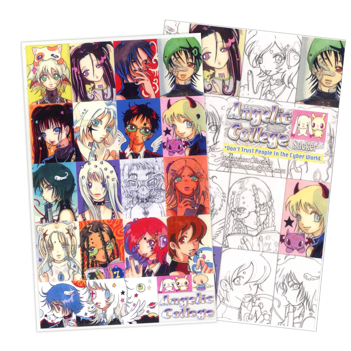 Angelic College Sticker Sheet
