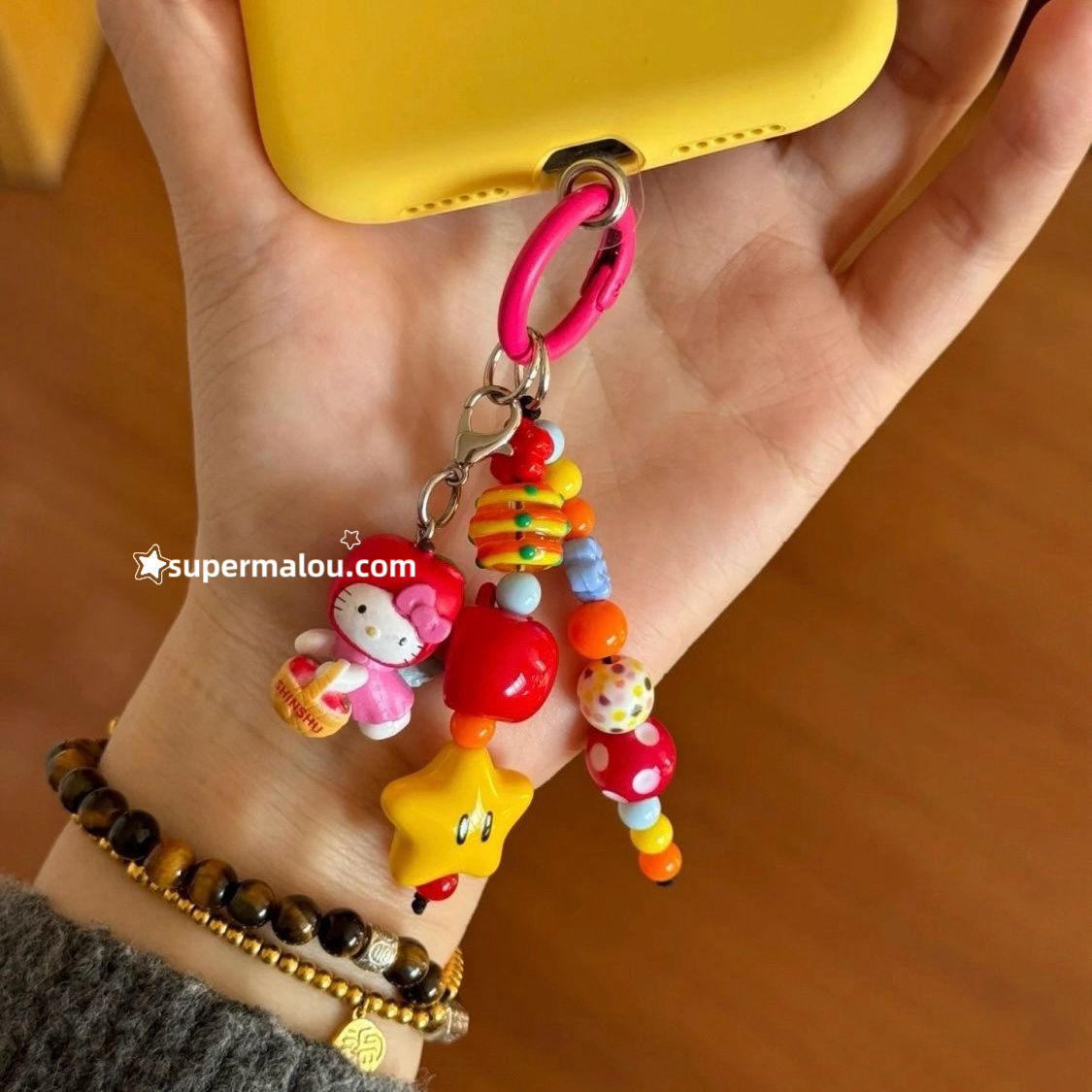 Apple Basket Hello kitty Phone Chain
