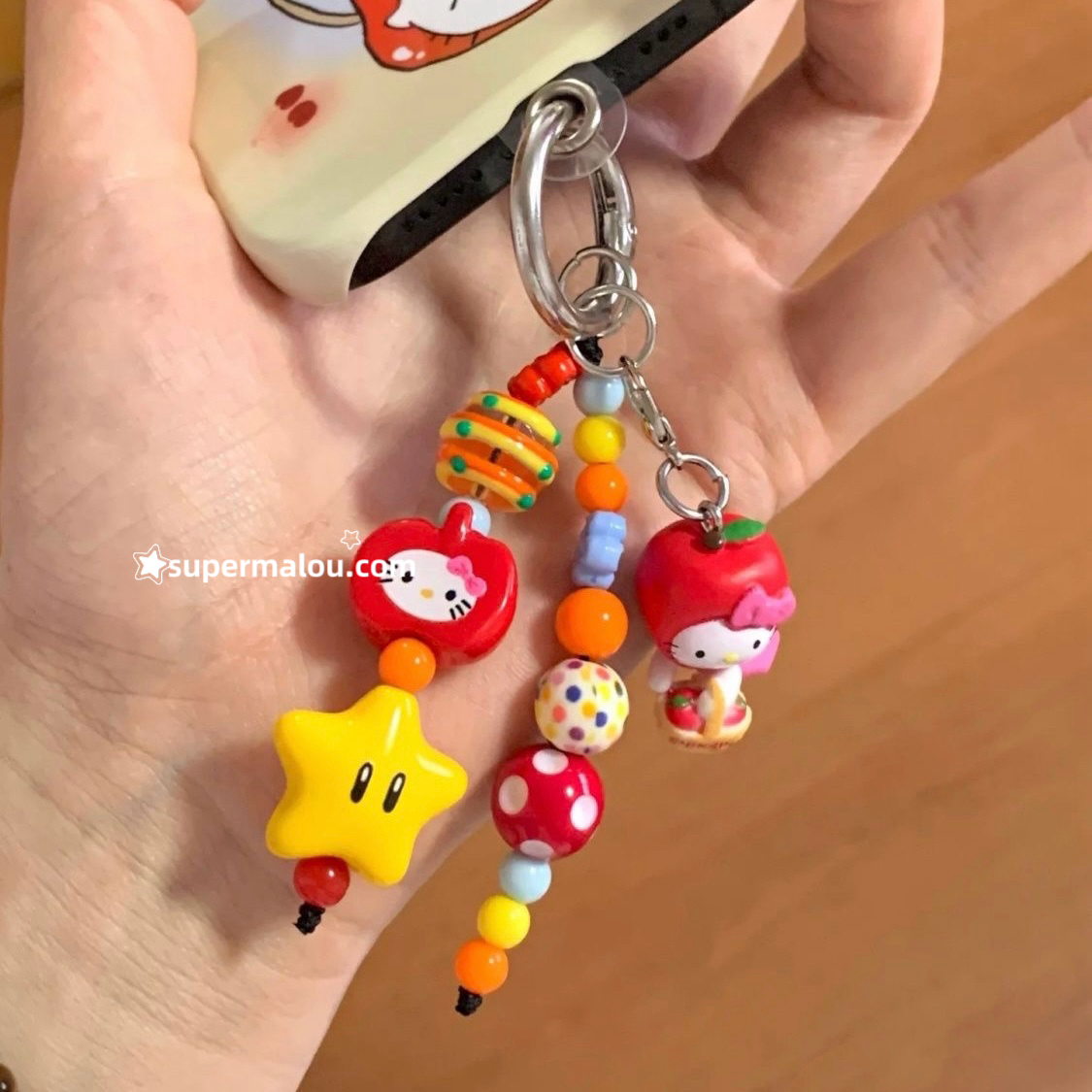 Apple Basket Hello kitty Phone Chain