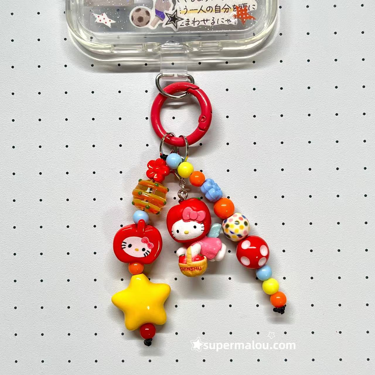Apple Basket Hello kitty Phone Chain