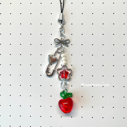 Apple Flower Paper Clip Phone Chain