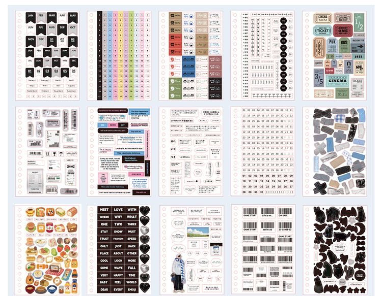 60Pages Fragments Of Time Sticker Book