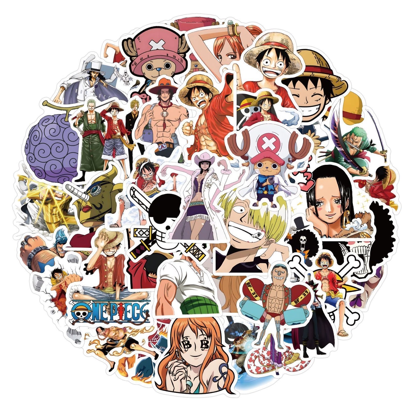 50Pcs One Piece Stickers