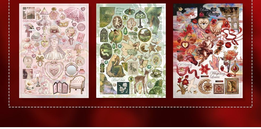 27Pages White Ember Prelude Sticker Book