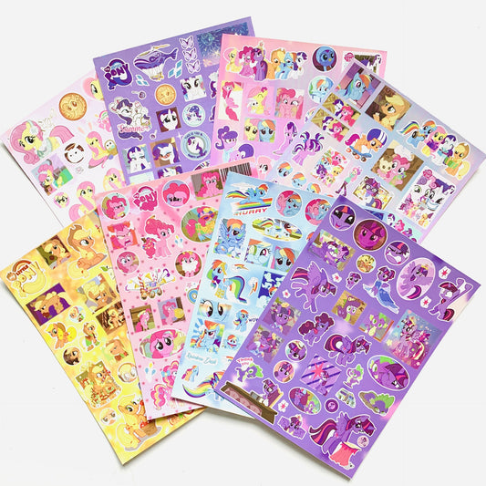 8 Sheets ‌My Little Pony Stickers A