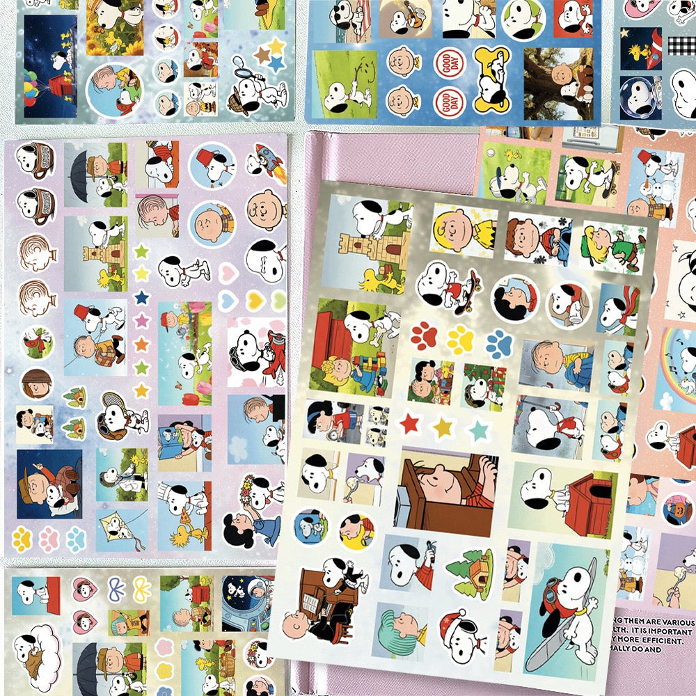 8 Sheets Snoopy Stickers