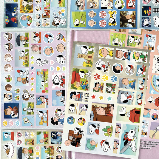 8 Sheets Snoopy Stickers
