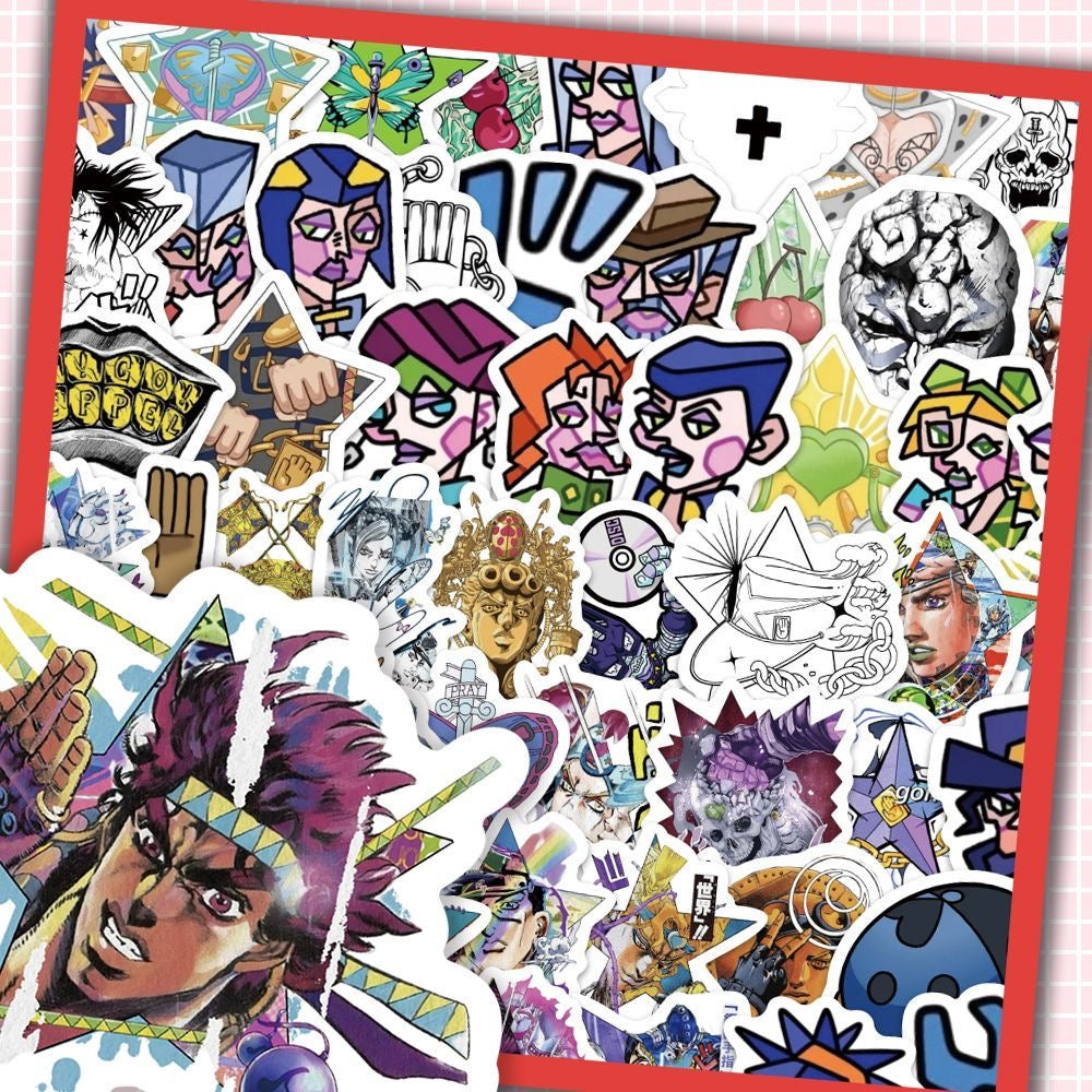 100Pcs Jojo's Bizarre Adventure Star Stickers