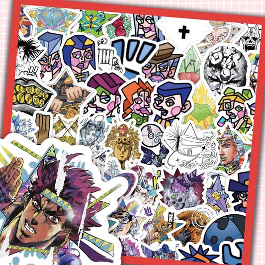 100Pcs Jojo's Bizarre Adventure Star Stickers