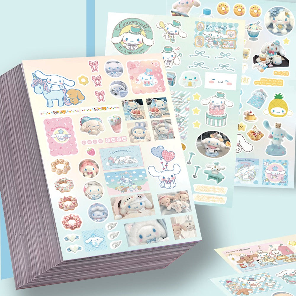 8 Sheets Cinnamoroll Stickers B