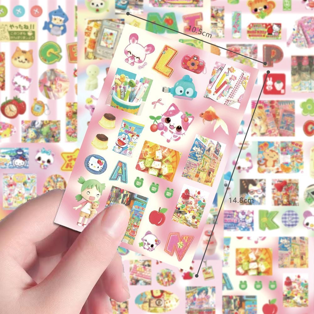 8 Sheets Heisei Retro ‌Sticker