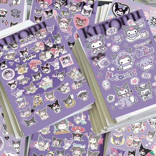 8 Sheets Kuromi Stickers