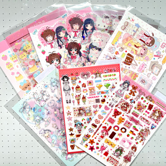 Lovely Girl Cute Sticker Sheets