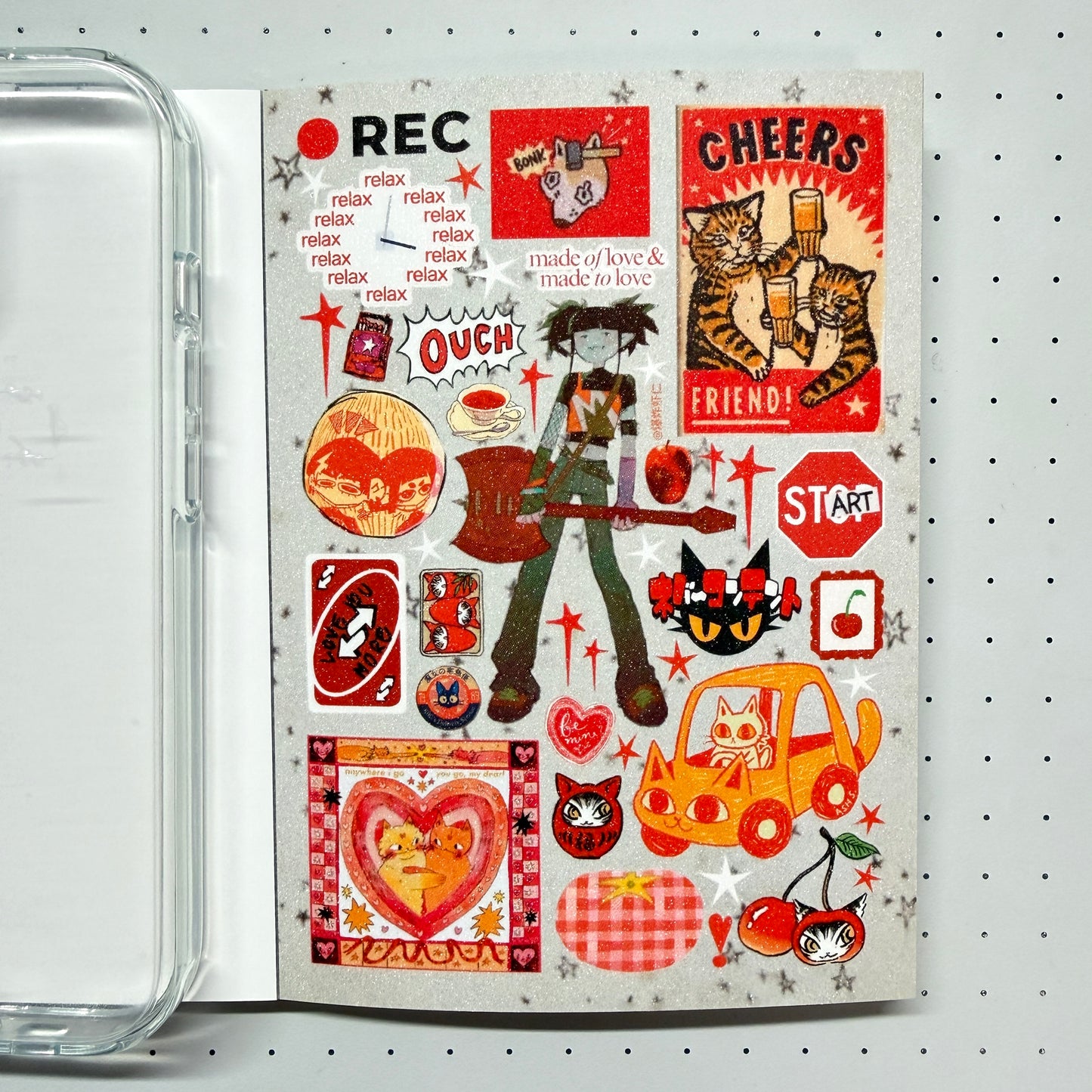 【Limited Edition 13】Soul Resonance Sticker Book Handmade Sticker Phone Case