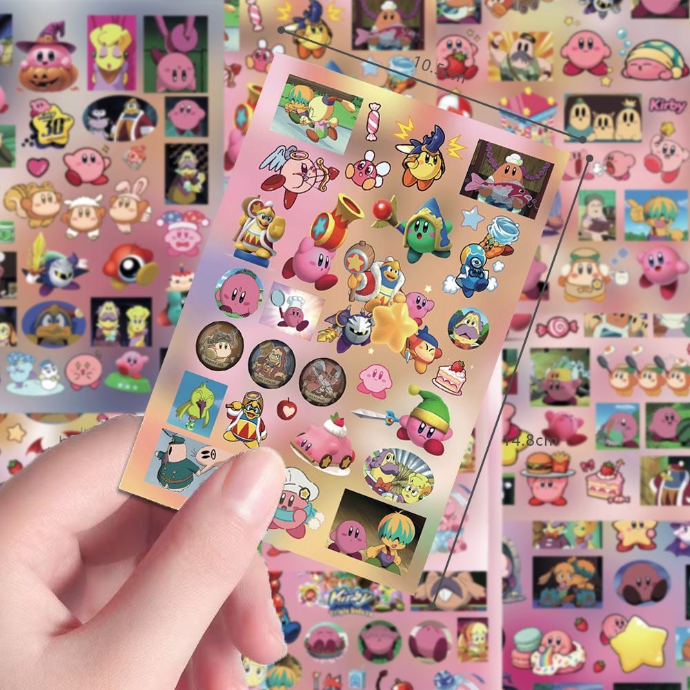 8 Sheets Kirby Stickers
