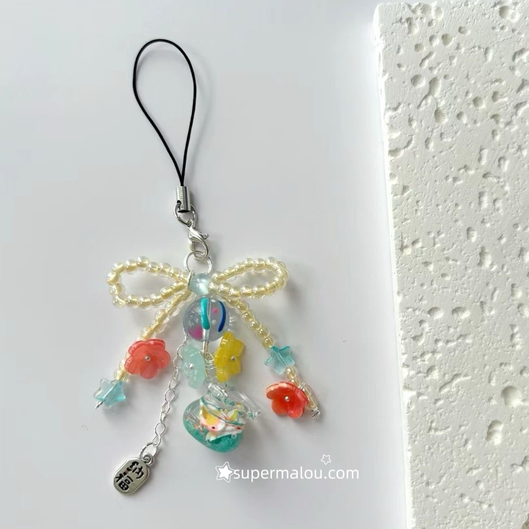 Butterfly Small Fish Pendant Phone Chain