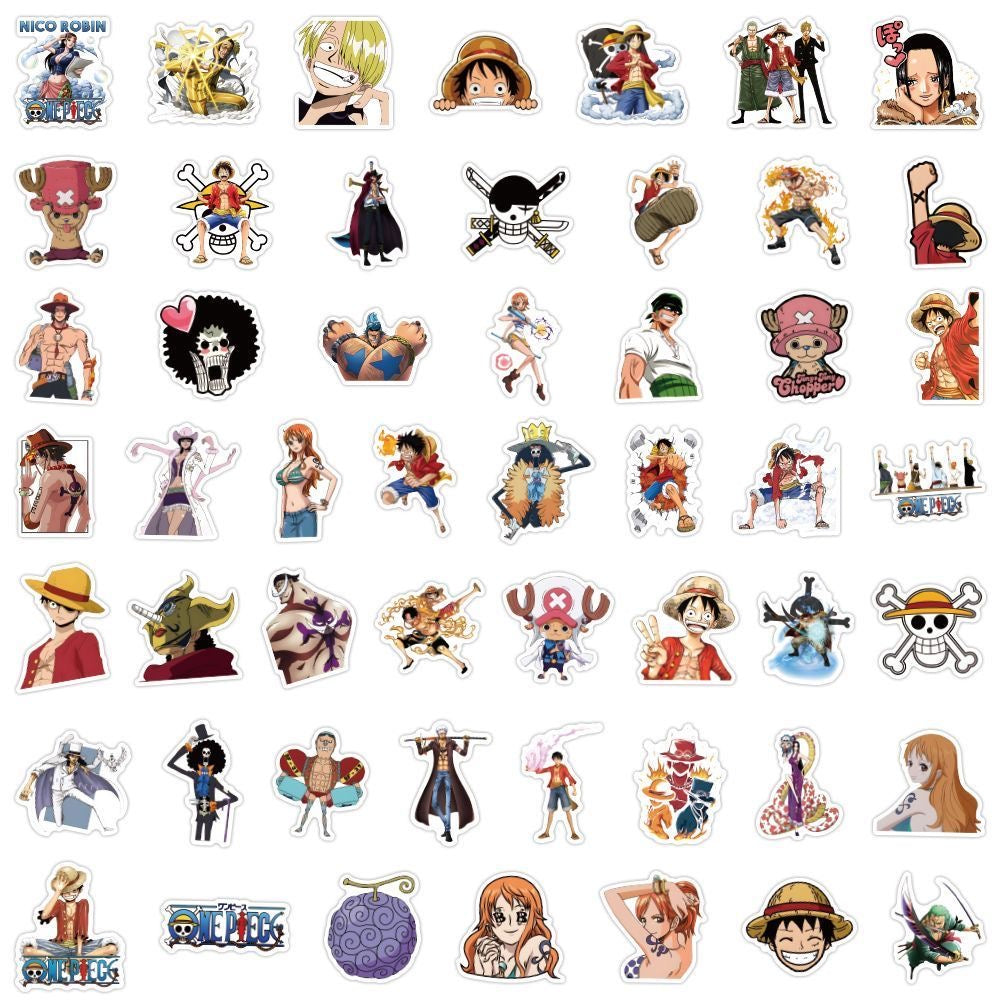50Pcs One Piece Stickers