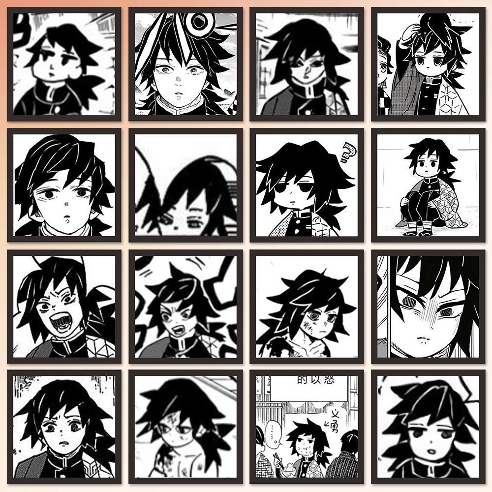 120pcs Demon Slayer Giyu Stickers