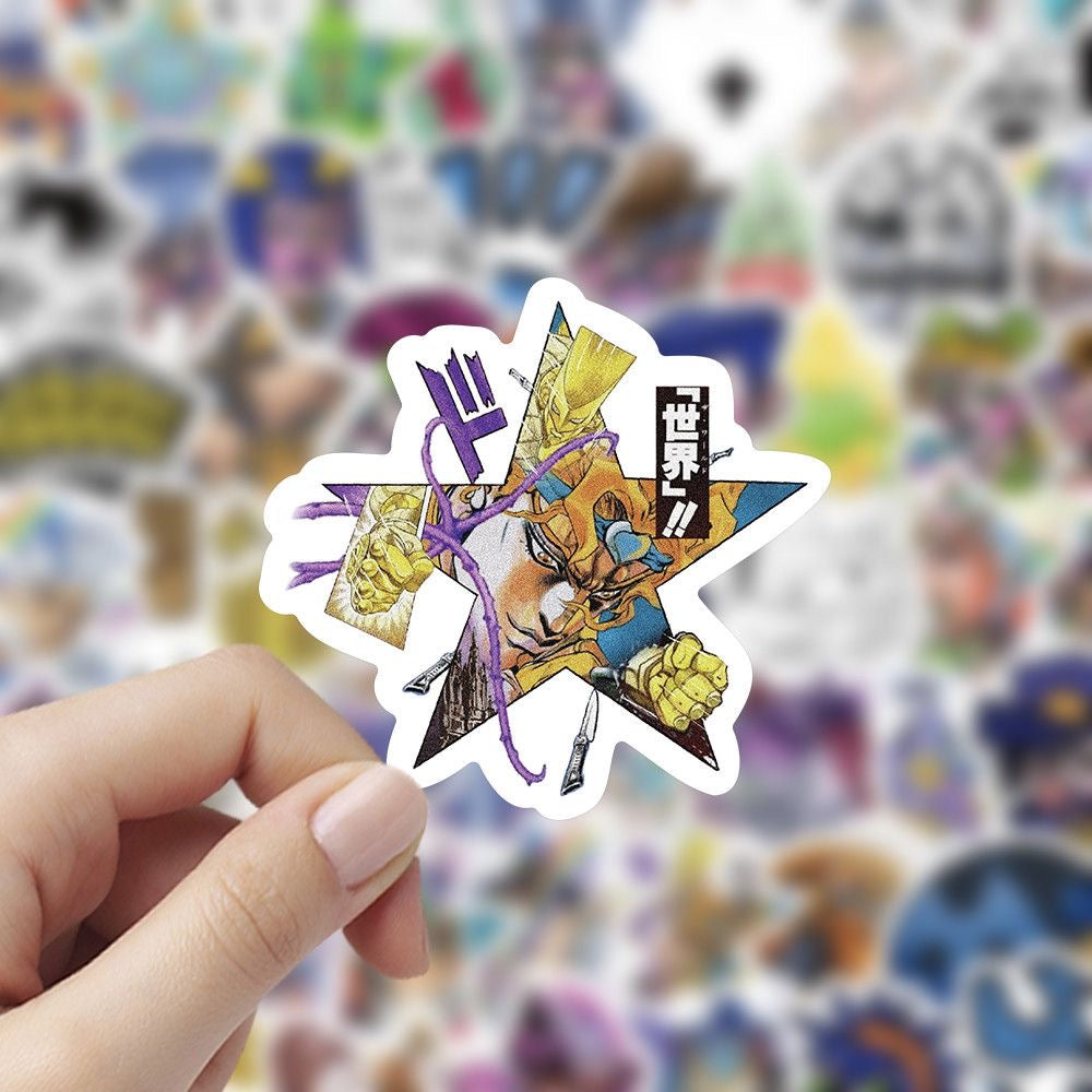 100Pcs Jojo's Bizarre Adventure Star Stickers