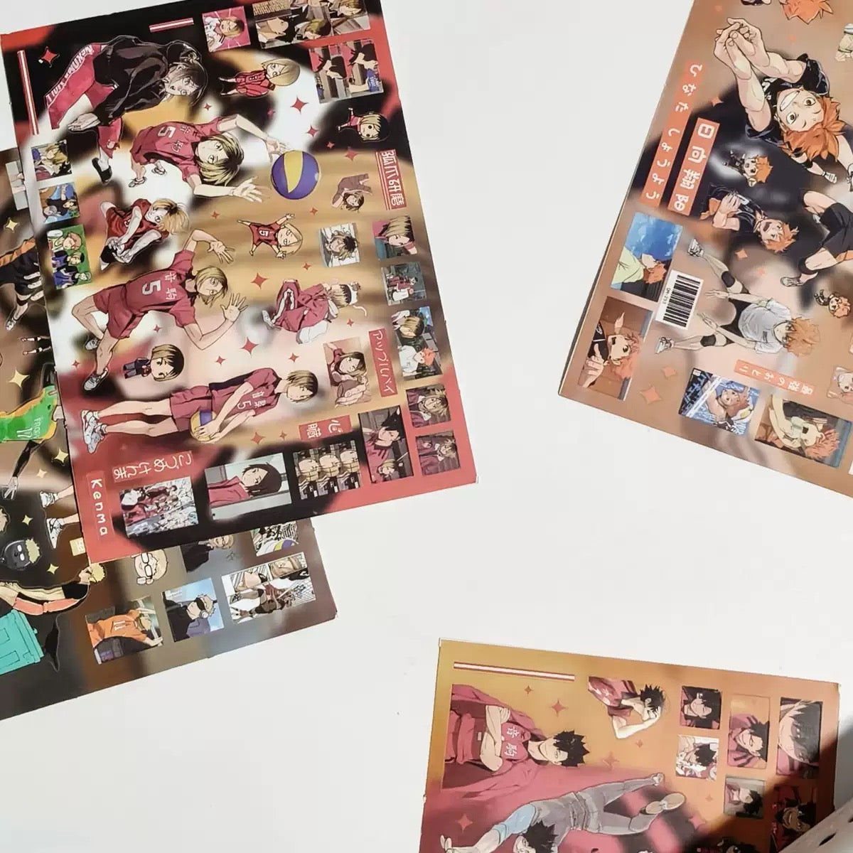 8 Sheets Haikyuu!! Stickers A&B