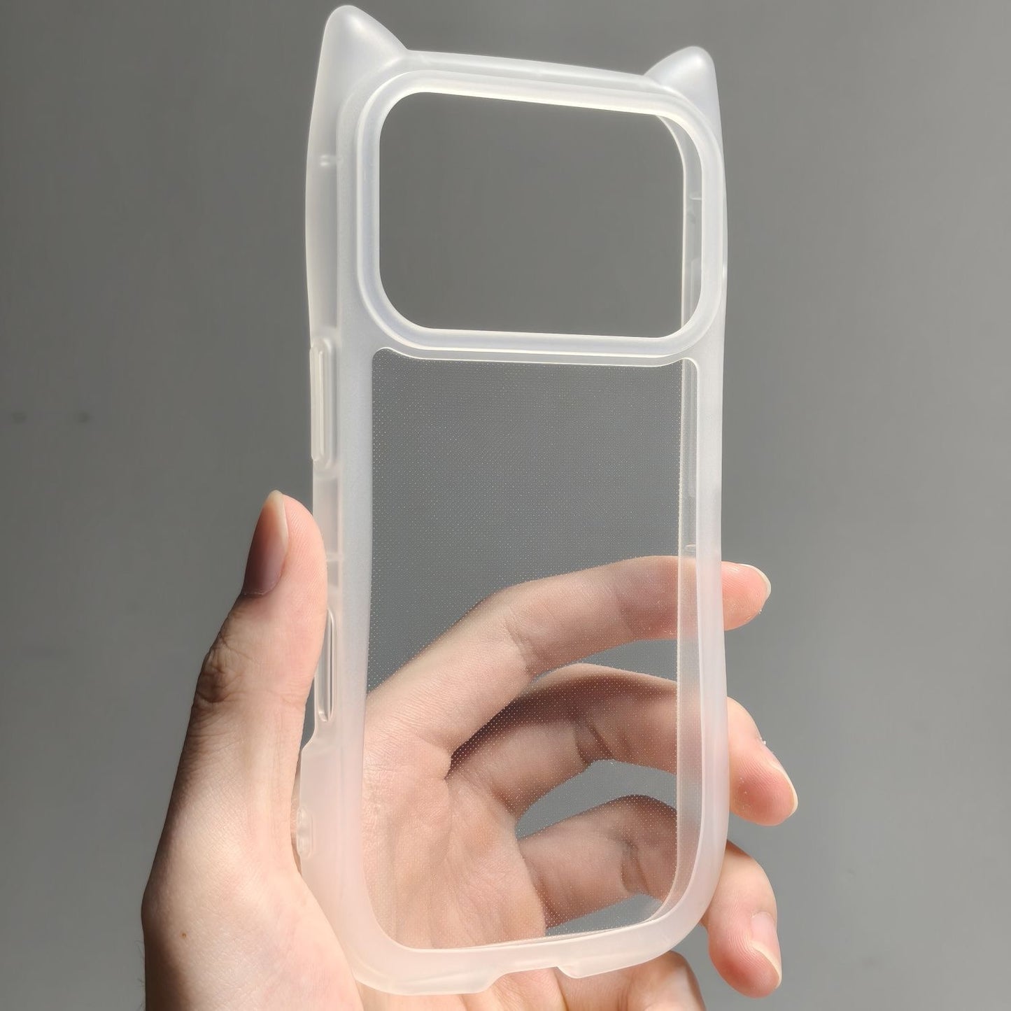 Cat Ear DIY Clear iPhone Case Soft Case