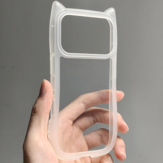 Cat Ear DIY Clear iPhone Case Soft Case