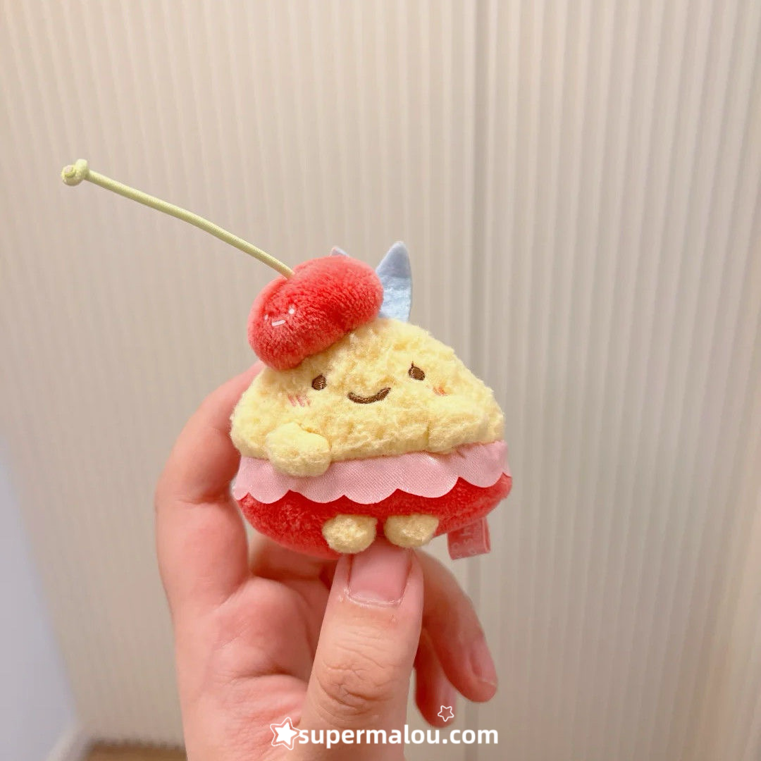 Sumikko Gurashi Cherry Fried Shrimp Fried Fish Tail Plush Pendant