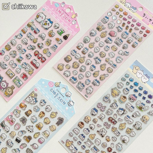 Chiikawa Laser 3D Dropping Adhesive Stickers