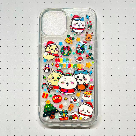 Christmas limited edition Chiikawa Handmade Sticker Phone Case