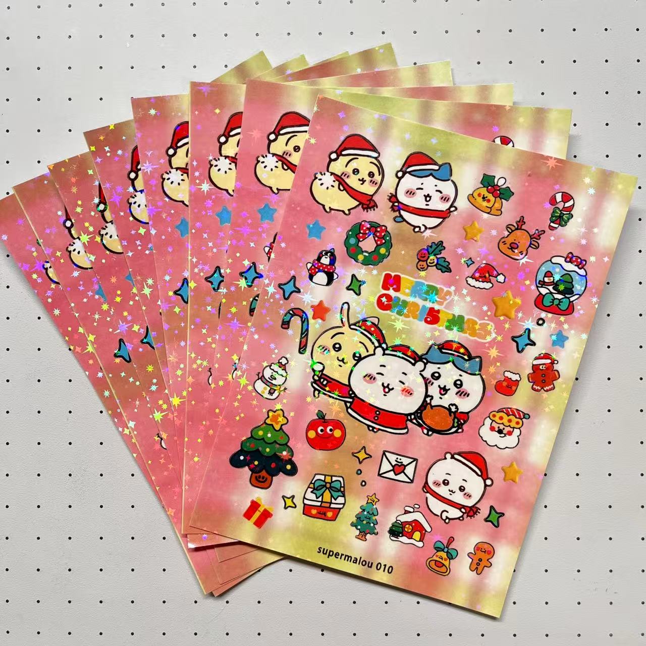 Christmas limited edition Chiikawa Sticker Sheet (2 Sheets)