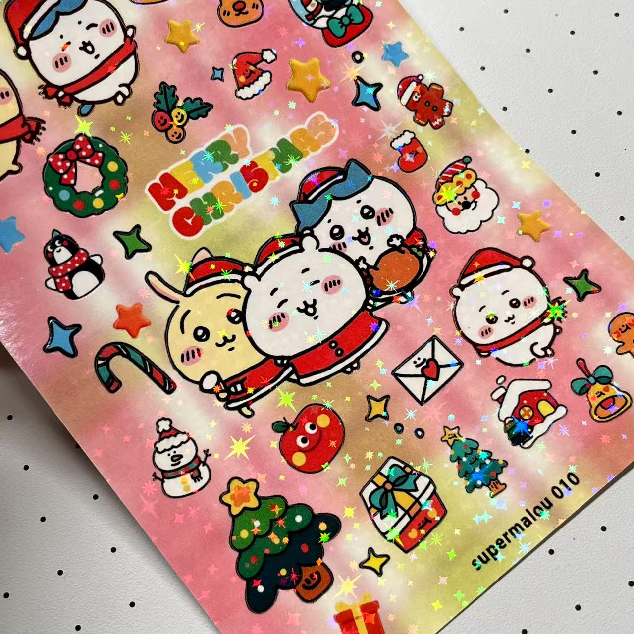 Christmas limited edition Chiikawa Sticker Sheet (2 Sheets)
