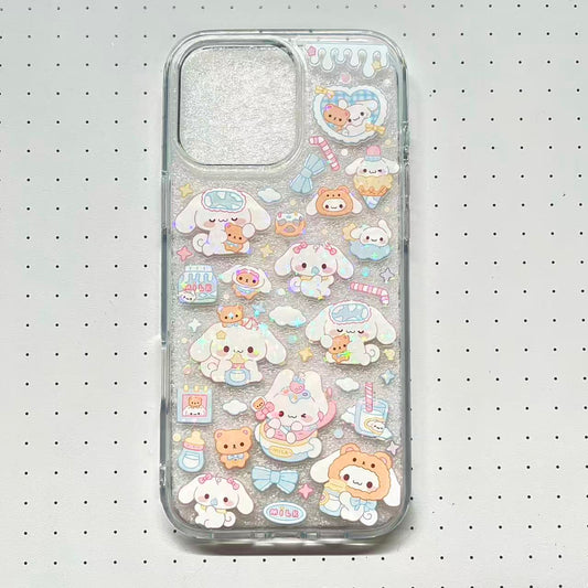 Cinnamoroll Sugarbunnies Handmade Sticker Phone Case (Resin Ver.)