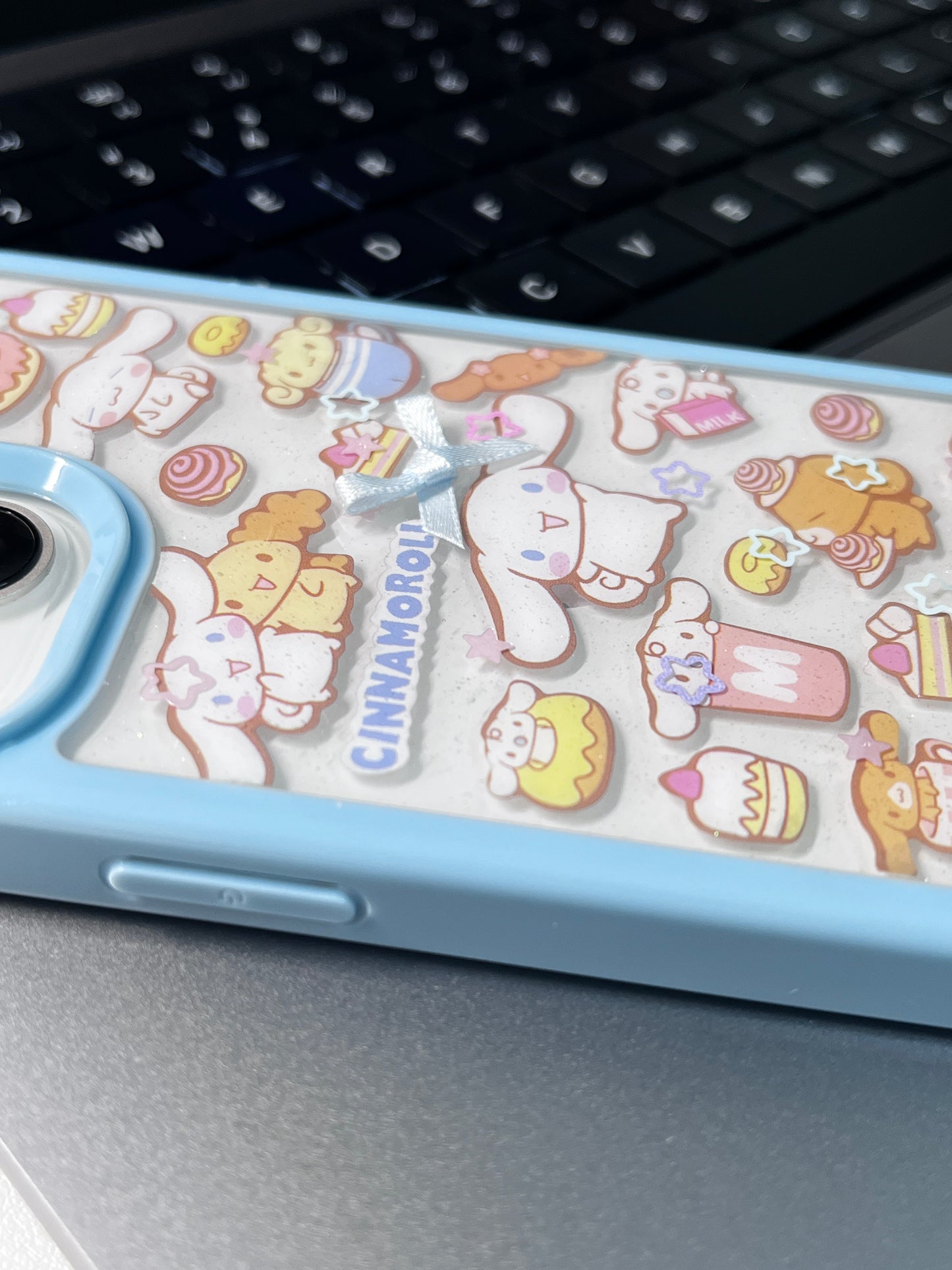 Cinnamoroll Handmade Dispensing Sticker Phone Case