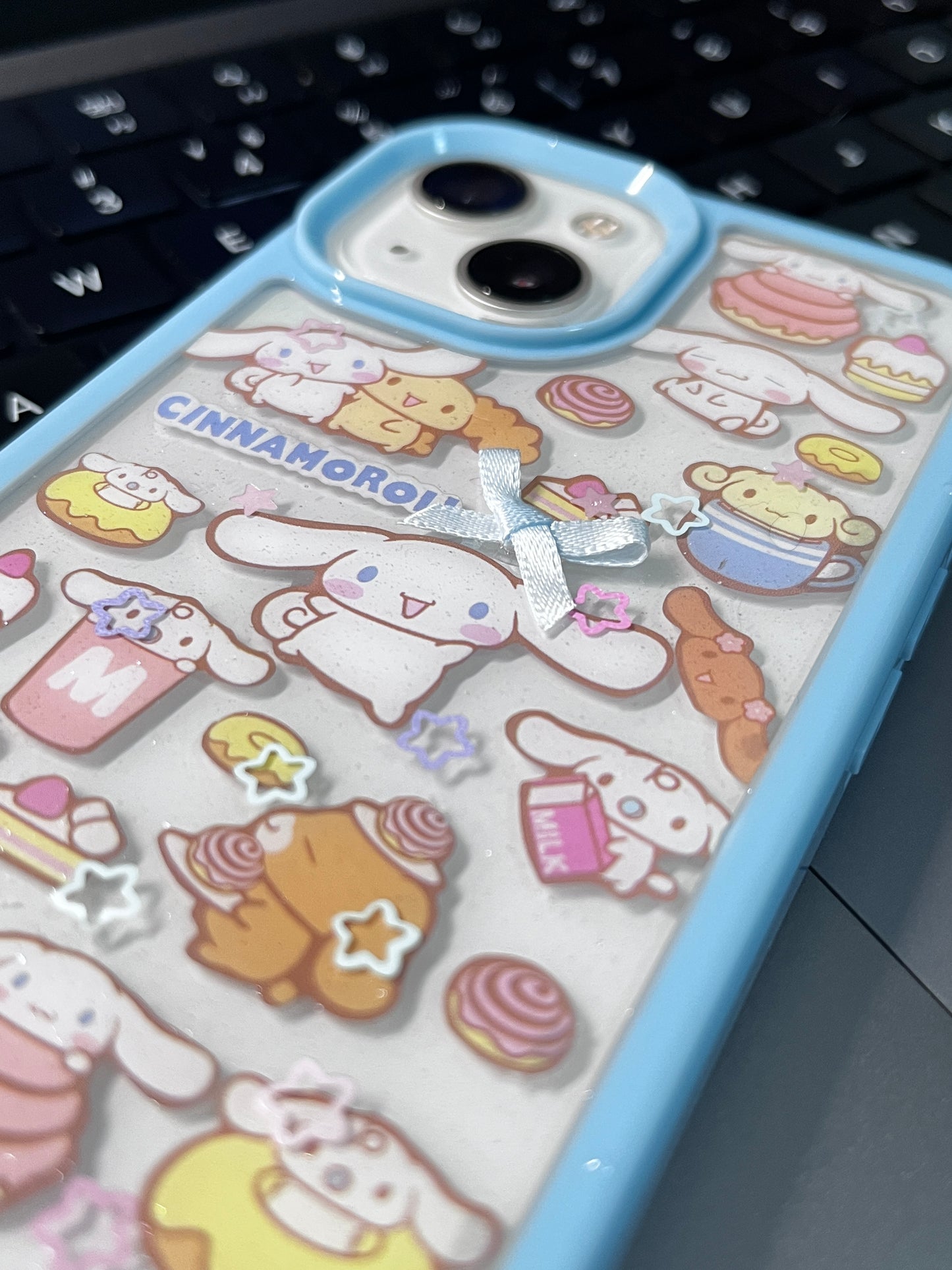Cinnamoroll Handmade Dispensing Sticker Phone Case