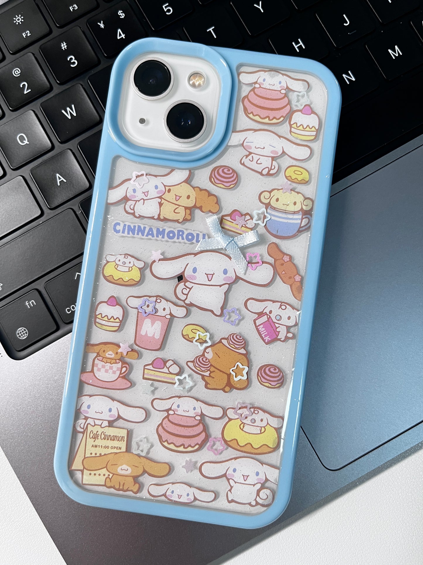 Cinnamoroll Handmade Dispensing Sticker Phone Case