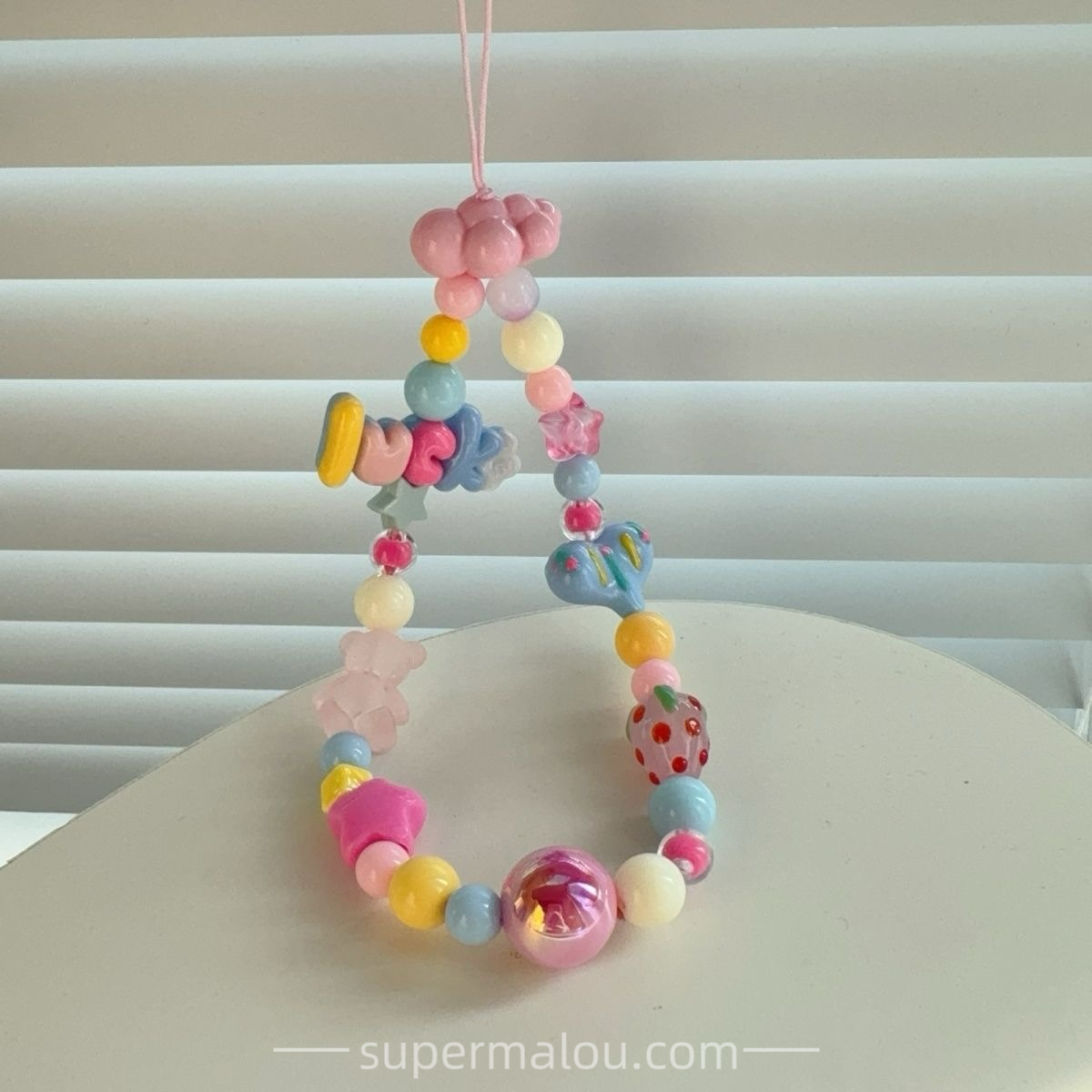Lucky Macaroon Star DIY Beads Phone Chain