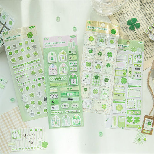 Clover Japanese Handheld Decoration Material Stickers