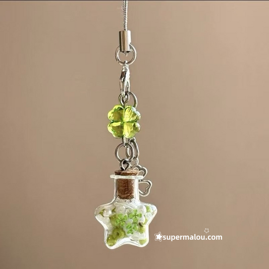 Clover Star Wishing Bottle Phone Chain CCD Chain