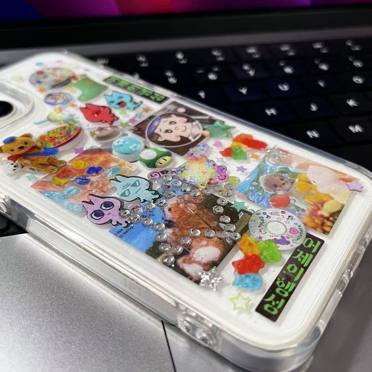 Colorful Dopamine Handmade Sticker Phone Case Samsung Case