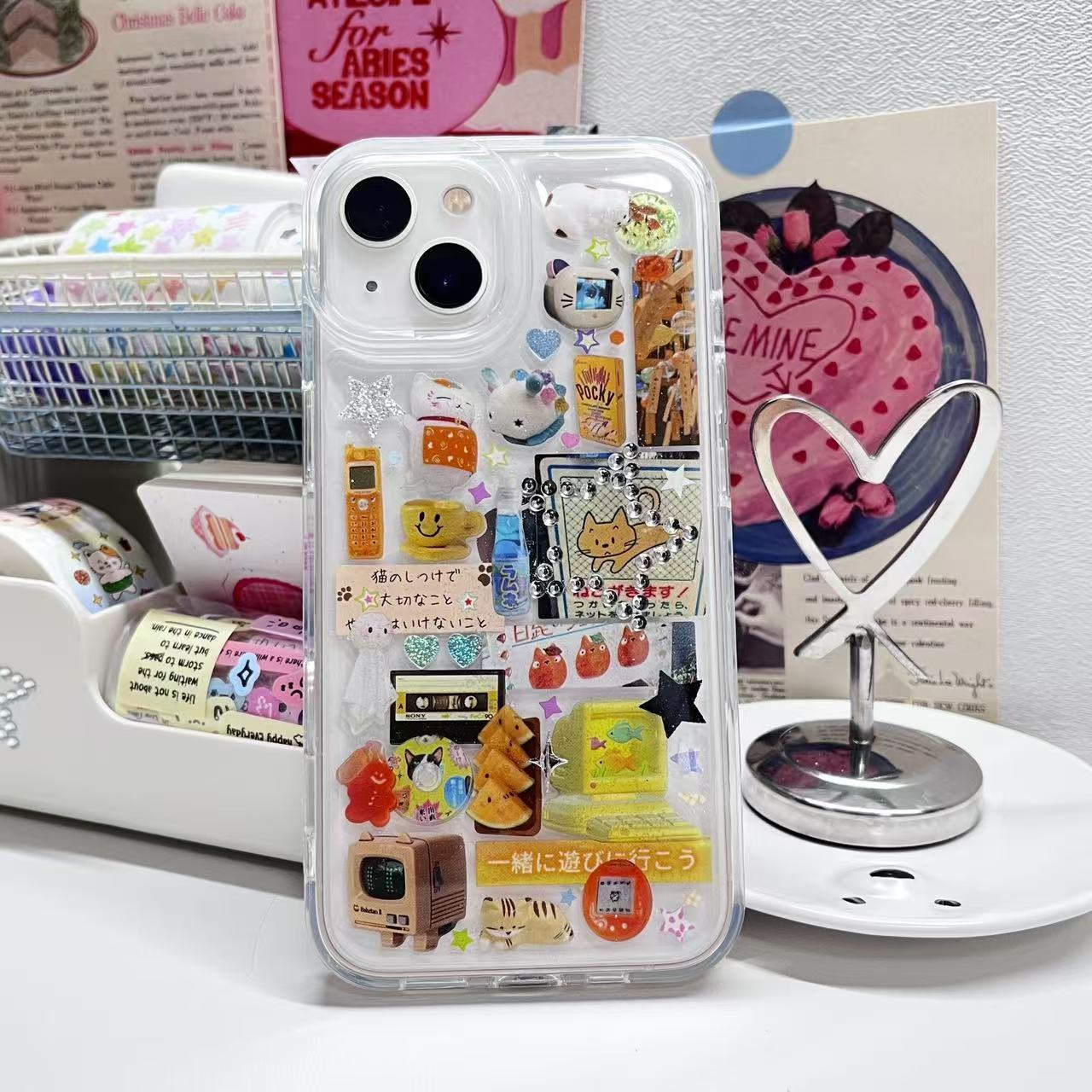Colorful Dopamine Handmade Sticker Phone Case Samsung Case