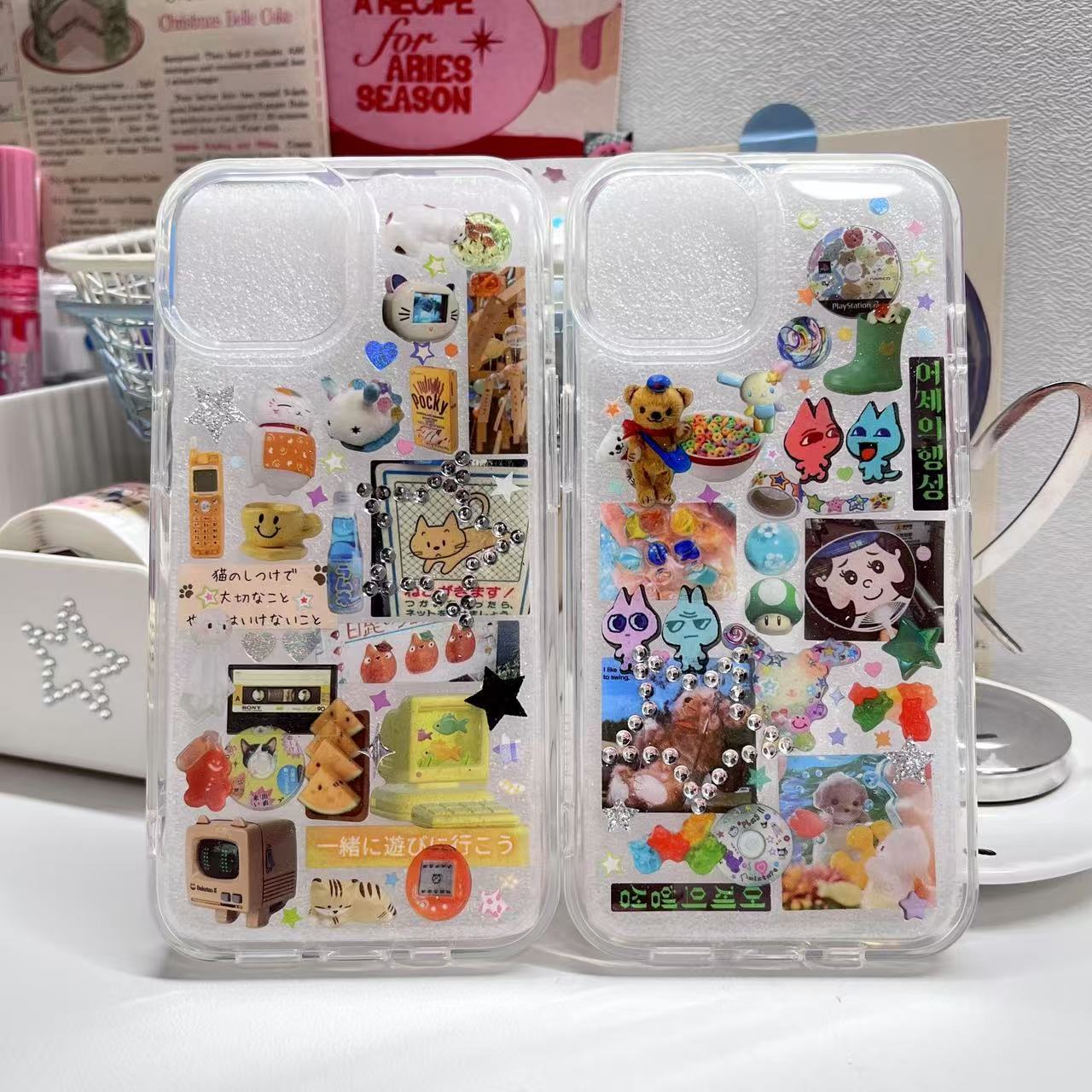 Colorful Dopamine Handmade Sticker Phone Case Samsung Case