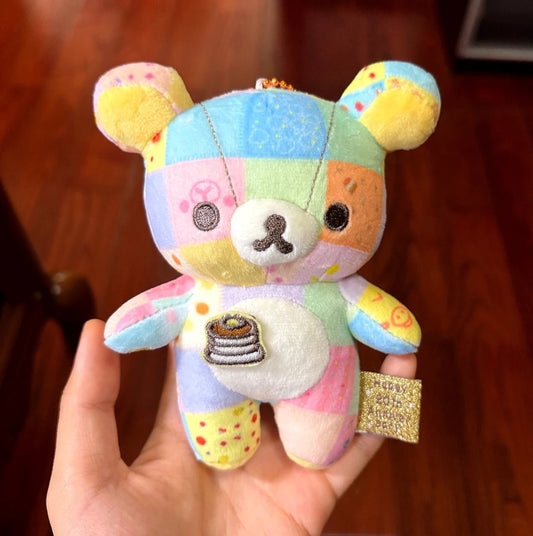 Colorful Collage Plush Rilakkuma Pendant